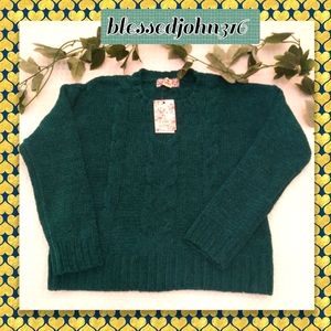 Pink Republic Girls Sweater NWT Green
